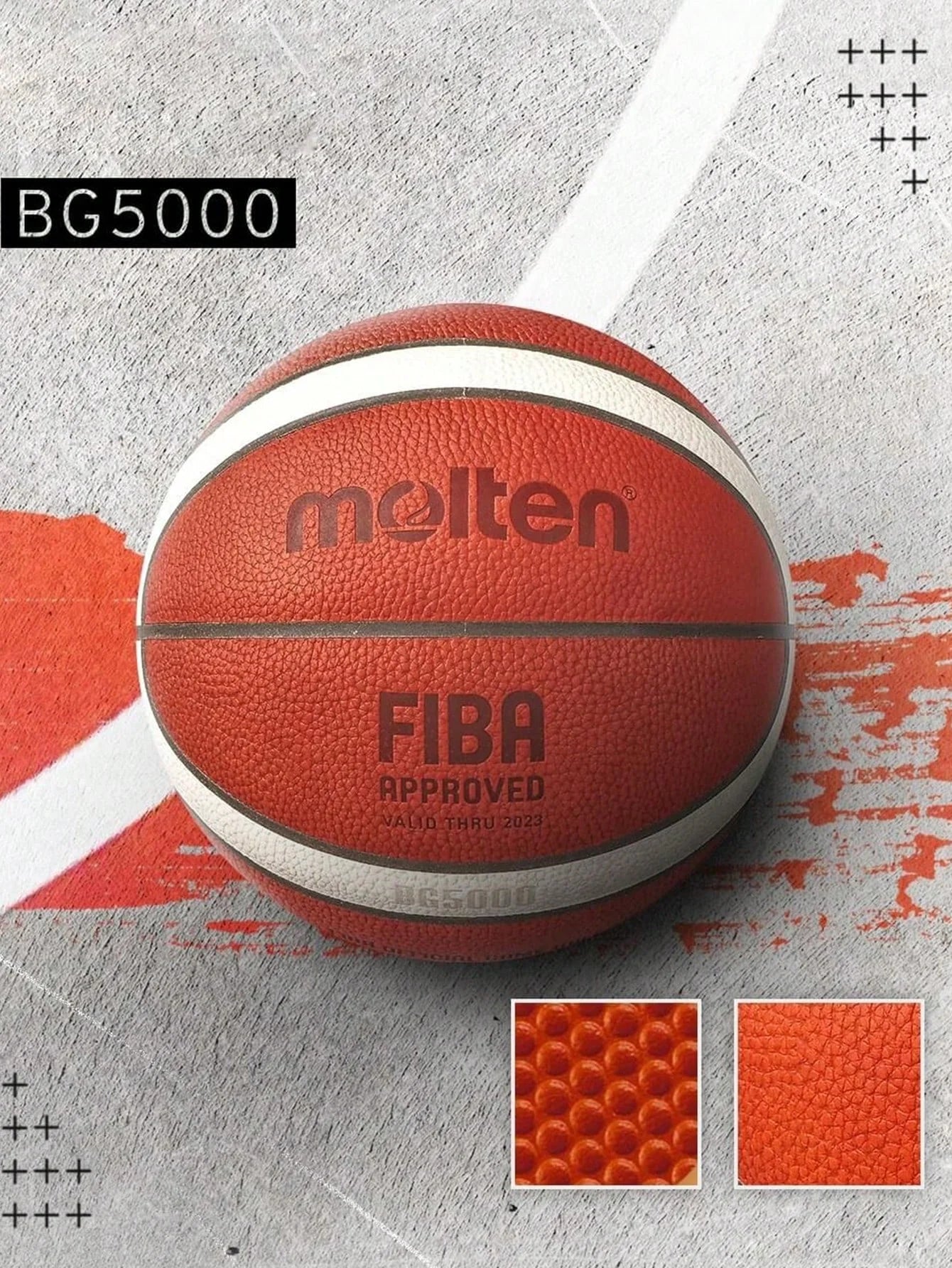 Molten BG5000 Basketball Size 7/6 Official Certification Competition Basketball Standard Ball Men's Women's