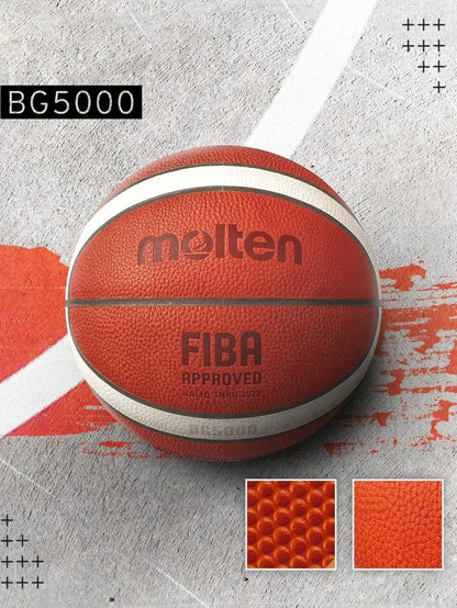 Molten BG5000 Basketball Size 7/6 Official Certification Competition Basketball Standard Ball Men's Women's