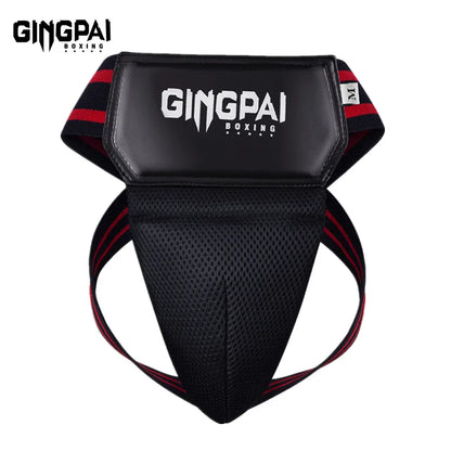 Red Blue Black MMA Kick Boxing Sports Crotch Guard Men Kids Taekwondo Sanda Training Protector Jockstrap Groin Supporter Below