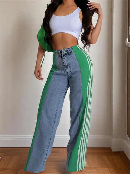 Women Waist  Denim Jeans Baggy Fit