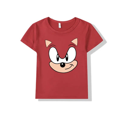 Sonic Children Summer Short Sleeves T-Shirts Cotton