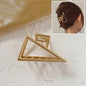 2023 Korean Metal Geometric Hair Claws Barrettes Elegant Hair Clips Crab Hollow Out Hairpin Headwear Women Girl Hair Accessories