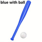 17.7in Plastic Baseball Bat with Ball Outdoor Game Set for Backyard Games & Partie, Halloween Christmas Birthday Gift JXB