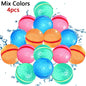 Reusable Magnetic Water Balloons Refillable Water Balloon Quick Fill Self Sealing Water Bomb Splash Balls for Kids Swimming Pool