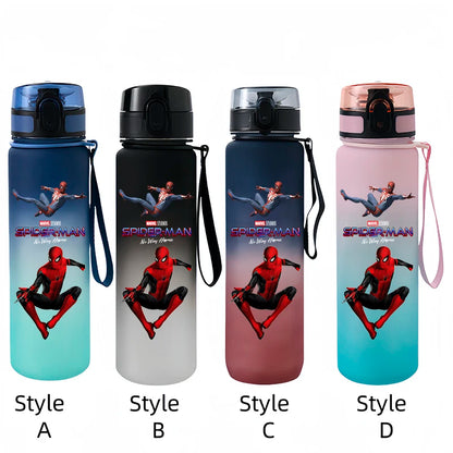 Marvel Spider-Man Large Capacity Portable Plastic Outdoor Sports Drinking Cup Mountaineering Cup Gift Cartoon Water Bottle