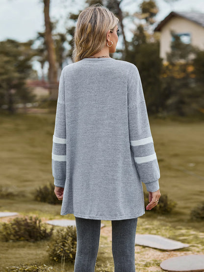 Cardigan - Regular Sleeve Knit Sweater