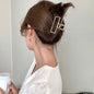 2023 Korean Metal Geometric Hair Claws Barrettes Elegant Hair Clips Crab Hollow Out Hairpin Headwear Women Girl Hair Accessories