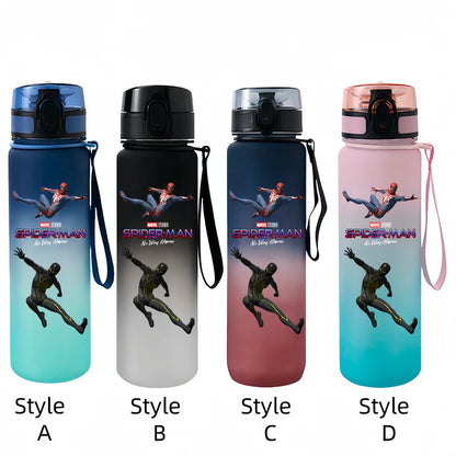 Marvel Spider-Man Large Capacity Portable Plastic Outdoor Sports Drinking Cup Mountaineering Cup Gift Cartoon Water Bottle