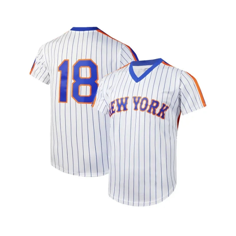 Men's New York #12 Stripe City Edition Baseball Jersey V-Neck Shirt, Breathable Loose Fit Short Sleeve for Training,Casual Wear