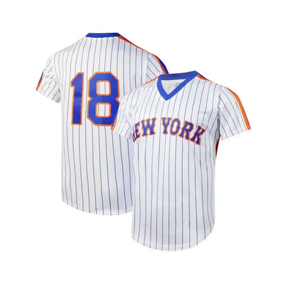 Men's New York #12 Stripe City Edition Baseball Jersey V-Neck Shirt, Breathable Loose Fit Short Sleeve for Training,Casual Wear