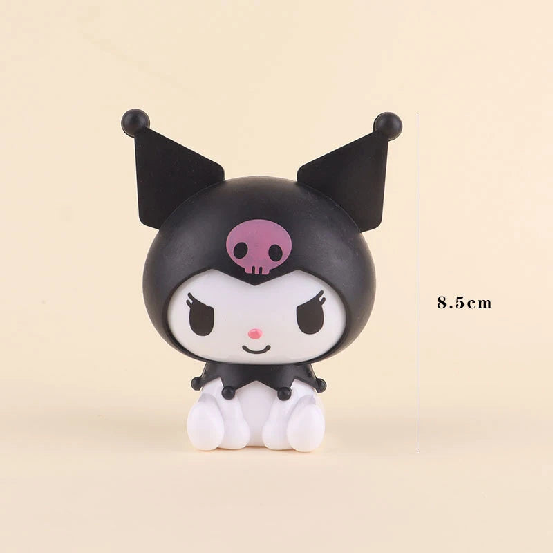 Cake Topper Anime Action Figure Sanrio Flag Happy Birthday Cake Decoration Girl Baby