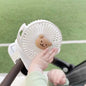 Baby Cart Stroller Fans Portable Outdoors Cute Bear Bunny Rechargeable Fan for Home 3 Speeds