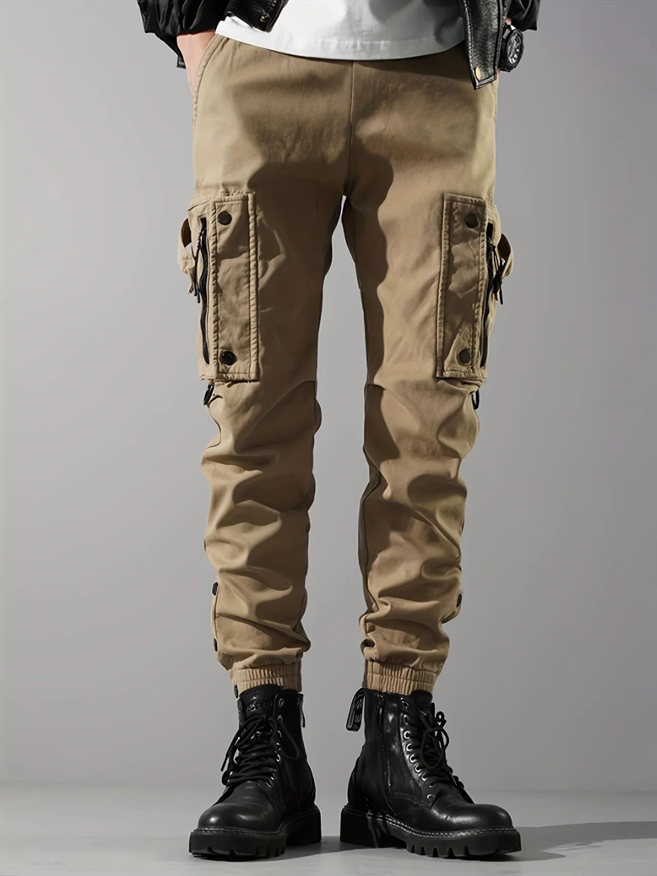 Men Cargo Tactical Pants Work Combat Multi-pockets Casual Training Trousers Overalls Clothing Joggers Hiking Mens Cargo Pant 1PC