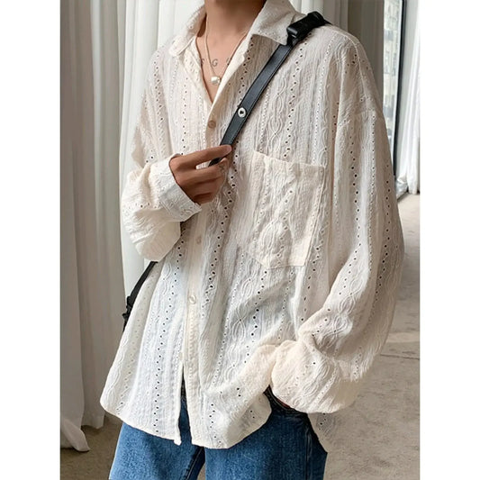 Casual Vest Loose Fit Long Sleeve Tweed Style Jacket