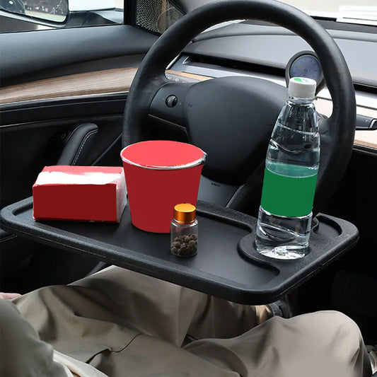 Car Tray Table  Computer Desk Mount Stand Eat Work Car Steering Wheel Dining Table Bracket Drink