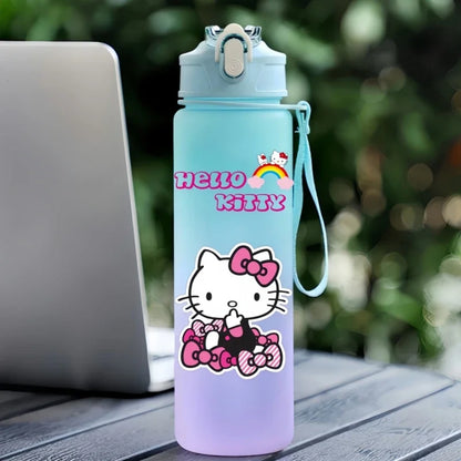 Sanrio 750Ml Water Cup Anime Hello Kitty Portable Children Cute Cartoon Outdoor Sport Large Capacity Water Bottle Birthday Gift