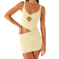 Halter Neck Midi Dress Women s  Cocktail Dress