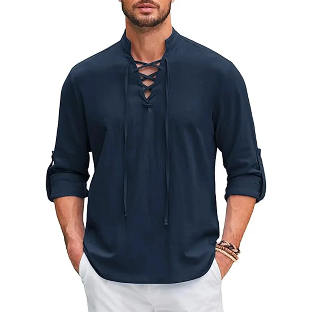 Men's Renaissance Shirt Pirate Medieval Viking top