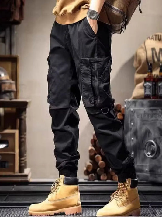 Men Cargo Tactical Pants Work Combat Multi-pockets Casual Training Trousers Overalls Clothing Joggers Hiking Mens Cargo Pant 1PC