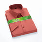 Bamboo Fiber Stretch Men Shirt Fashion Casual Business Short-Sleeved Top Anti-Wrinkle No-Iron Solid Color Formal Shirt S-6XL