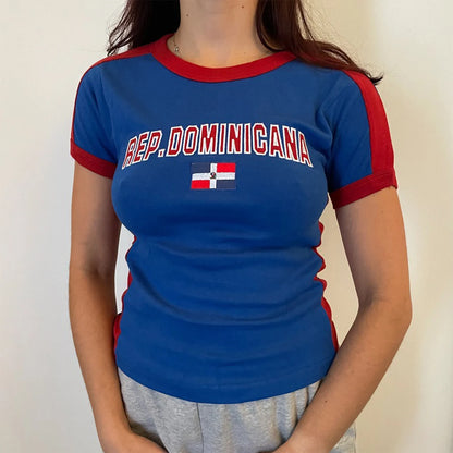 Women T-shirt Letters Print Streetwear