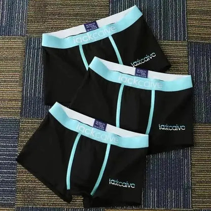 3Pcs Male Cotton Men's Underwear Boxers M-3XL