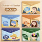 5PCS/Set Large Capacity A4 File Folder Test Paper Storage Waterproof Document Bag PP Snap-fastener Envelope Folder