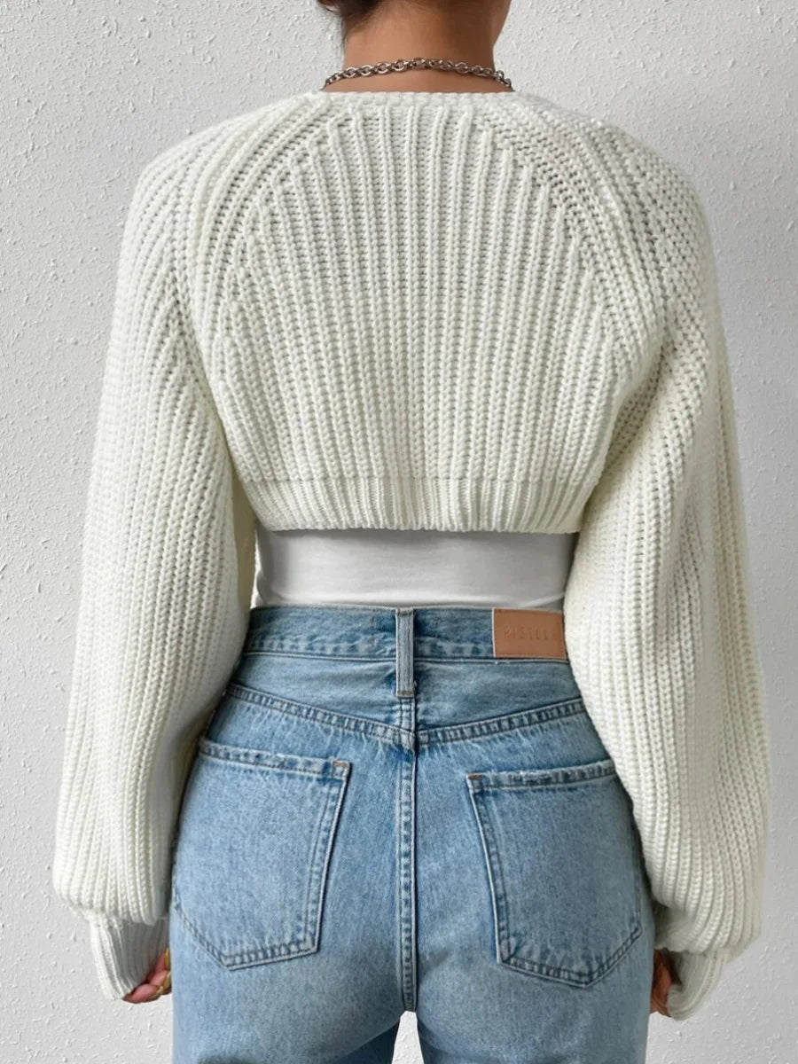 Women s Cardigan Long Sleeve Knit Sweater Tops