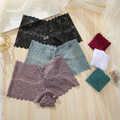 3Pcs/set Lace Panties Wome Underwear S-XL Girls,  Ladies Underpants Lingerie