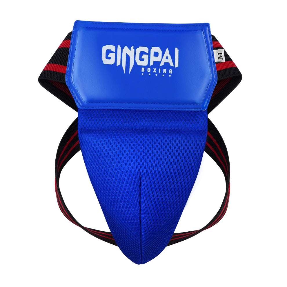 Red Blue Black MMA Kick Boxing Sports Crotch Guard Men Kids Taekwondo Sanda Training Protector Jockstrap Groin Supporter Below