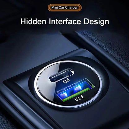 Fast Car Chargers USB PD Type C 3.0 Outlet Adapter Fast Charging For 12V 24V Car Truck Boat RV Motorcycle 12V/24V