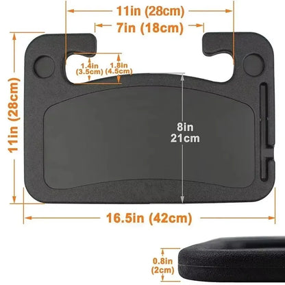 Car Tray Table  Computer Desk Mount Stand Eat Work Car Steering Wheel Dining Table Bracket Drink