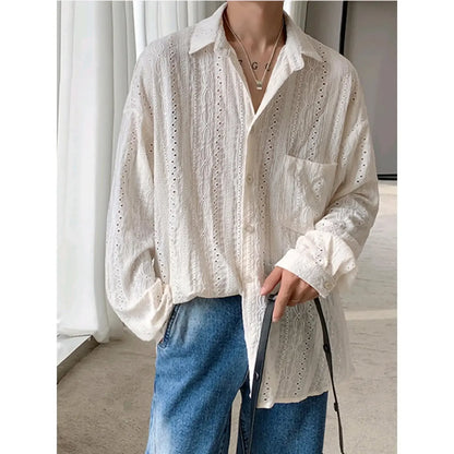 Casual Vest Loose Fit Long Sleeve Tweed Style Jacket