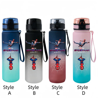 Marvel Spider-Man Large Capacity Portable Plastic Outdoor Sports Drinking Cup Mountaineering Cup Gift Cartoon Water Bottle