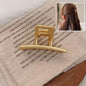 2023 Korean Metal Geometric Hair Claws Barrettes Elegant Hair Clips Crab Hollow Out Hairpin Headwear Women Girl Hair Accessories
