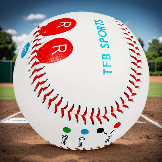 9 Inch Professional Baseball with Finger Placement Markers Competition Training Baseball PVC for Adults Baseball Fans