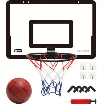 Wall Mounted Basketball Stand, Hanging Shooting Frame, Mini Home Basketball Hoop Set, Basketball Shooting Hoop
