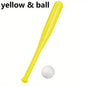17.7in Plastic Baseball Bat with Ball Outdoor Game Set for Backyard Games & Partie, Halloween Christmas Birthday Gift JXB