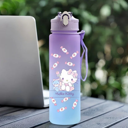 Sanrio 750Ml Water Cup Anime Hello Kitty Portable Children Cute Cartoon Outdoor Sport Large Capacity Water Bottle Birthday Gift
