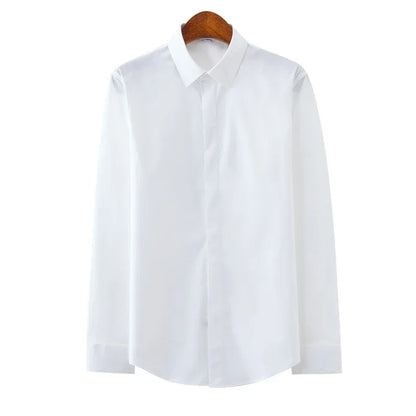 Embroidered Casual White Shirt For Men