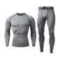 Sports Suit New Men's Compression Running Sets Breathable Tight Training Basketball Rashguard Tracksuit Man 2 Piece Set Clothes