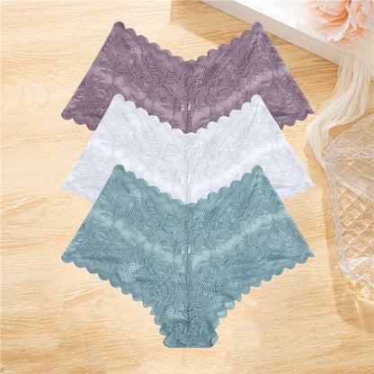 3Pcs/set Lace Panties Wome Underwear S-XL Girls,  Ladies Underpants Lingerie
