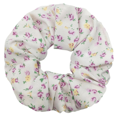 5pcs/lot Hair Scrunchies Holder Headwear Ties Print Ditsy Women Girls Scrunchy Cute Sweet Accessories Elastic Band Pink White