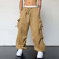 Harajuku Oversized Cargo Parachute Pants For Men Y2k Hip Hop Wide Leg Pants Joggers Streetwear Vintage Baggy Casual Sweatpants
