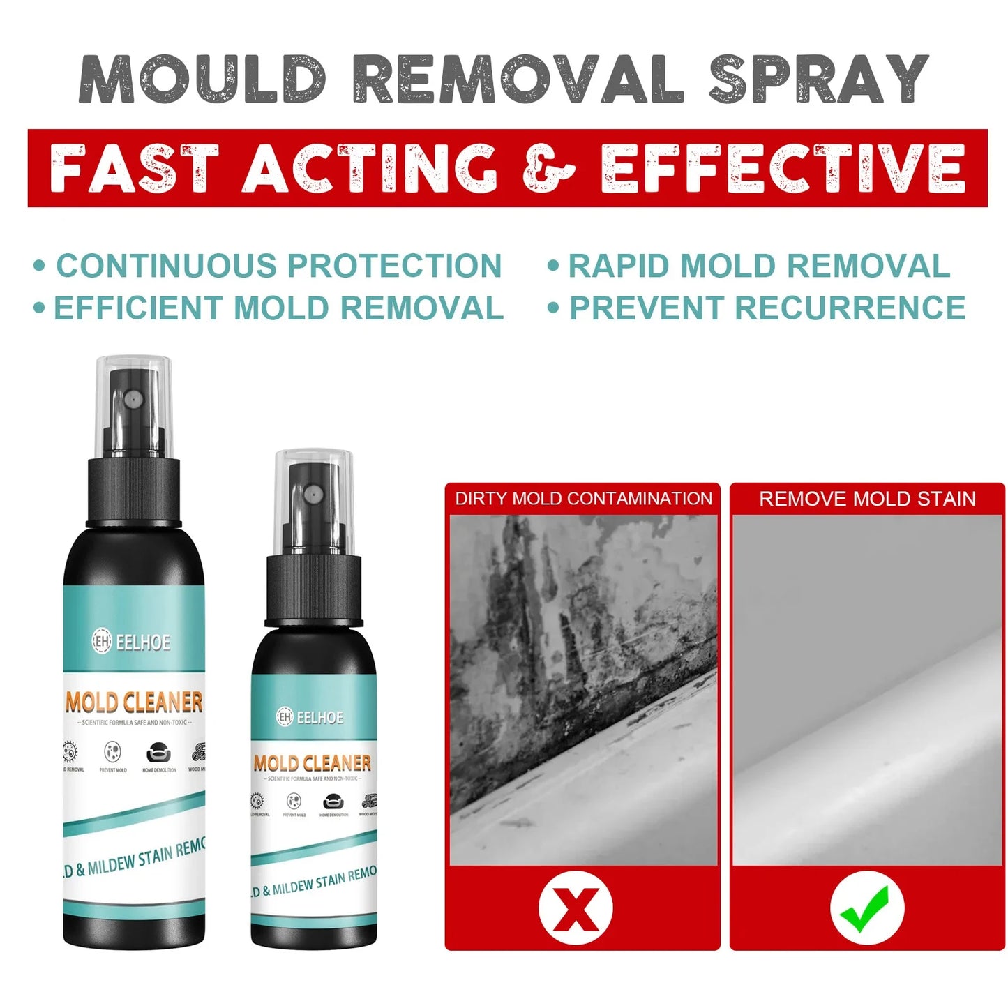 Mold Remover Spray Easy to Use Formula