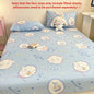 Sanrio Pure Cotton Fitted Sheet Three-piece Set Hellokitty My Melody Cotton Bedspread Cute Kuromi Full Surround Protective Cover