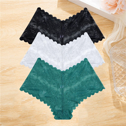 3Pcs/set Lace Panties Wome Underwear S-XL Girls,  Ladies Underpants Lingerie