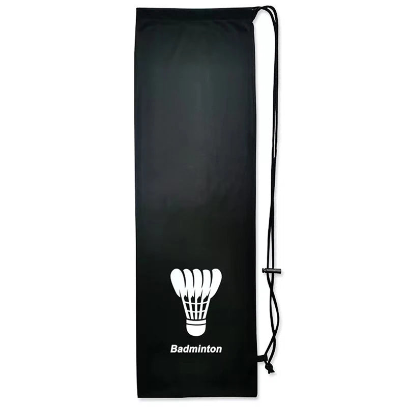 Badminton Racquet Case Drawstring Pouch Padded Racquet Bag