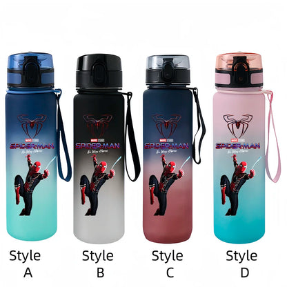 Marvel Spider-Man Large Capacity Portable Plastic Outdoor Sports Drinking Cup Mountaineering Cup Gift Cartoon Water Bottle