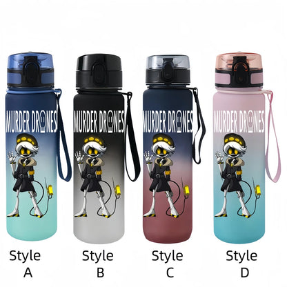 650ML Murder Drones Season  game Character Water Cup Portable Children's  Outdoor  Large Capacity Plastic Antidrip Water Bottle